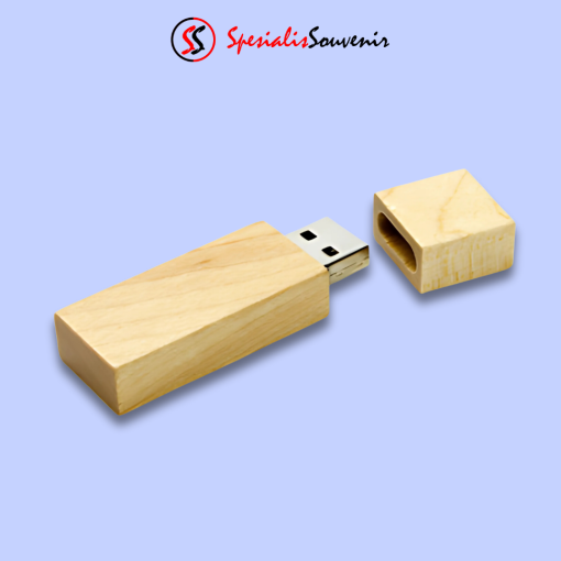 Flashdisk Kayu Kotak Persegi (4gb)