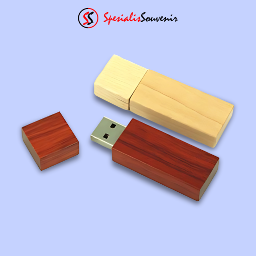 Flashdisk Kayu Kotak Persegi (4gb)
