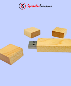 Flashdisk Kayu Kotak Persegi (4gb)