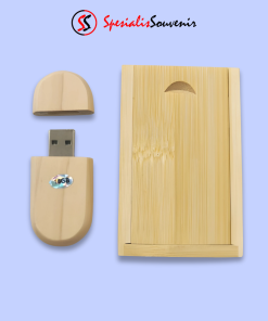 Flashdisk Kayu Oval (4GB)