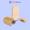 Flashdisk Kayu Oval (4GB)
