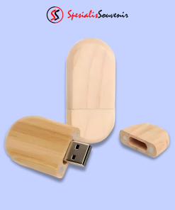 Flashdisk Kayu Oval (4GB)
