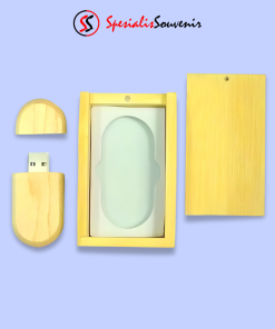Flashdisk Kayu Oval (4GB)
