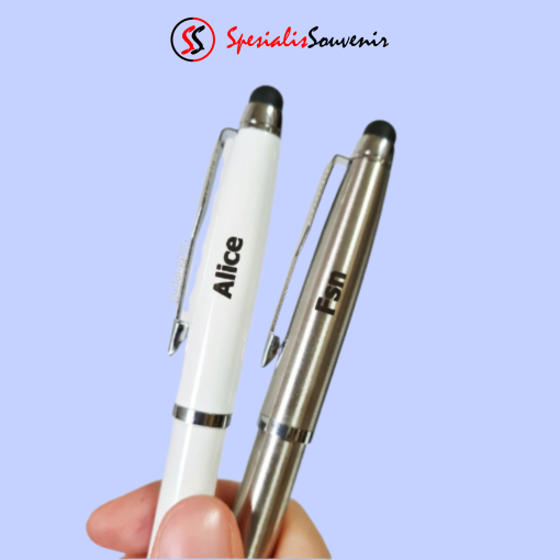 Pulpen Metal 2 in 1 Stylus