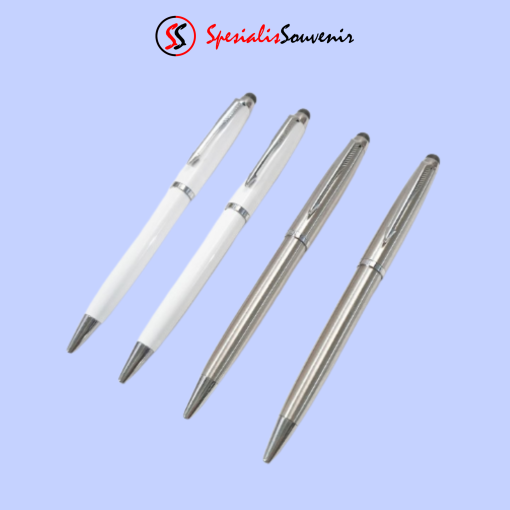 Pulpen Metal 2 in 1 Stylus