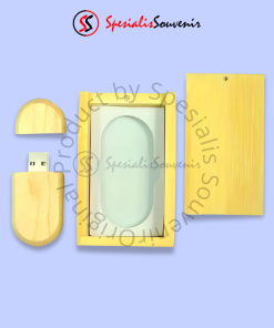 Flashdisk Kayu Oval (4GB)