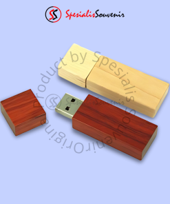 Flashdisk Kayu Kotak Persegi (4GB)