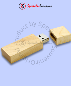 Flashdisk Kayu Kotak Persegi (4GB)