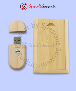 Flashdisk Kayu Oval (4GB)