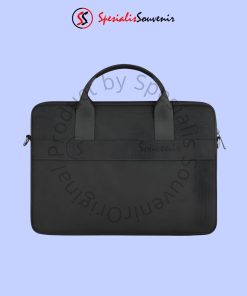 Tas laptop custom logo dengan hasil cetak rapi cocok untuk branding kantor, event, dan merchandise.