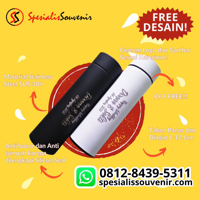 distributor tumbler medan, custom botol minum kaca, supplier botol minum custom, botol minum trend, pusat jual souvenir murah