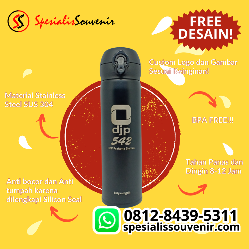 distributor botol minum surabaya, harga botol minum custom, pesan tumbler souvenir, botol minum custom murah, botol minum custom murah
