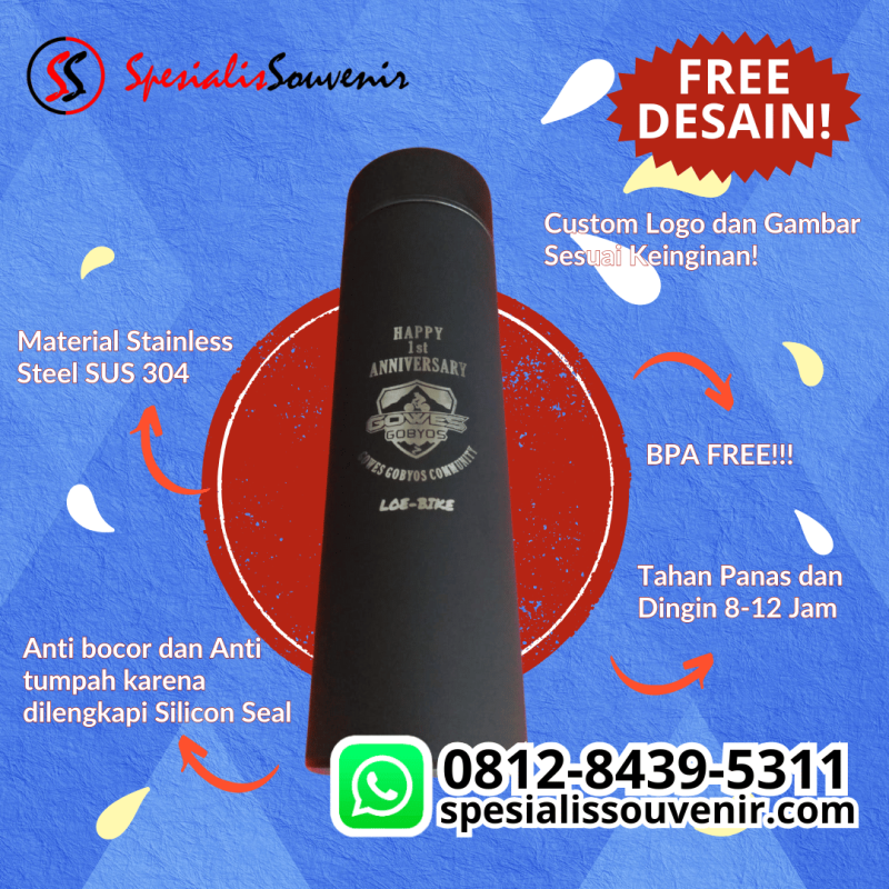 Pesan Tumbler Custom Nama & Laser Satuan: Solusi Souvenir Murah dan Terdekat di Kotamu