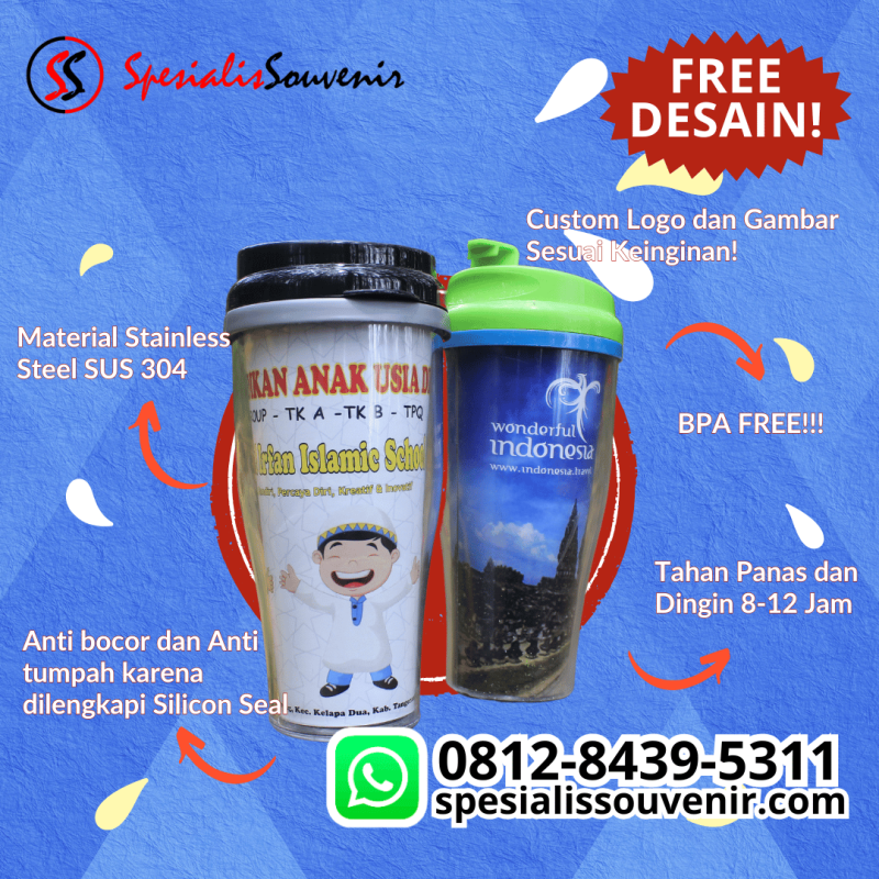 Jual & Bikin Tumbler Custom Bandung – Grafir Stylish, Harga Terjangkau, dan Pesan di Jogja