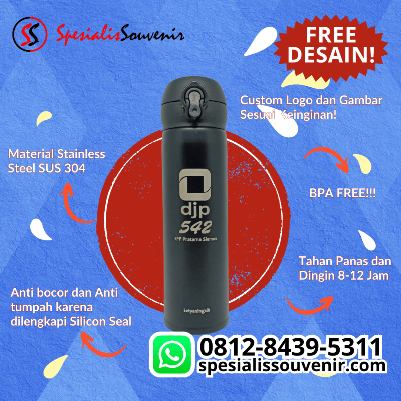 jual tumbler custom bandung, tumbler custom tangerang, tumbler termos custom, tumbler travel custom