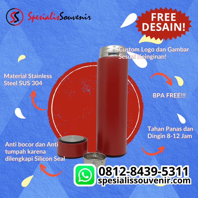 Harga Tumbler Custom Bandung & Jogja: Pesan Tumbler Travel, Termos Custom, hingga Souvenir Ulang Tahun Eksklusif