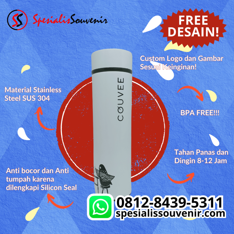 Jual Tumbler Custom Tangerang, Bogor, Bekasi & Bali – Termos, Travel, dan Souvenir Ulang Tahun Eksklusif