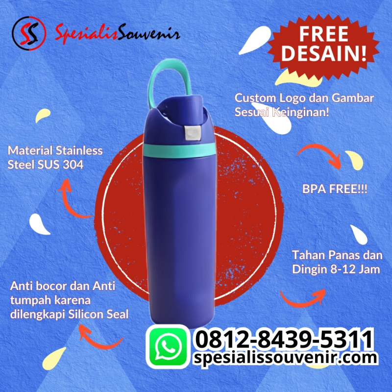 Jual Tumbler Custom Ulang Tahun, Tumbler Bottle, dan Termos Travel di Bogor, Bali, Bekasi & Jakarta – Harga Terbaik!