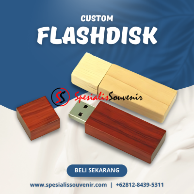 Flashdisk Kayu Custom: Souvenir Elegan & Ramah Lingkungan untuk Perusahaan Modern