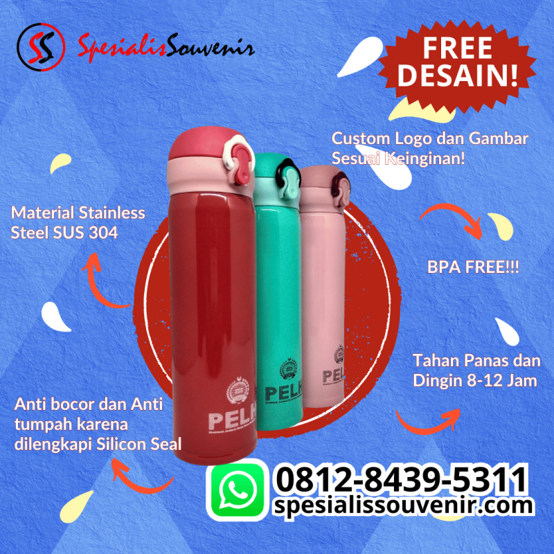 Jual Tumbler Custom Jakarta & Sekitarnya – Desain Bebas, Harga Grosir!