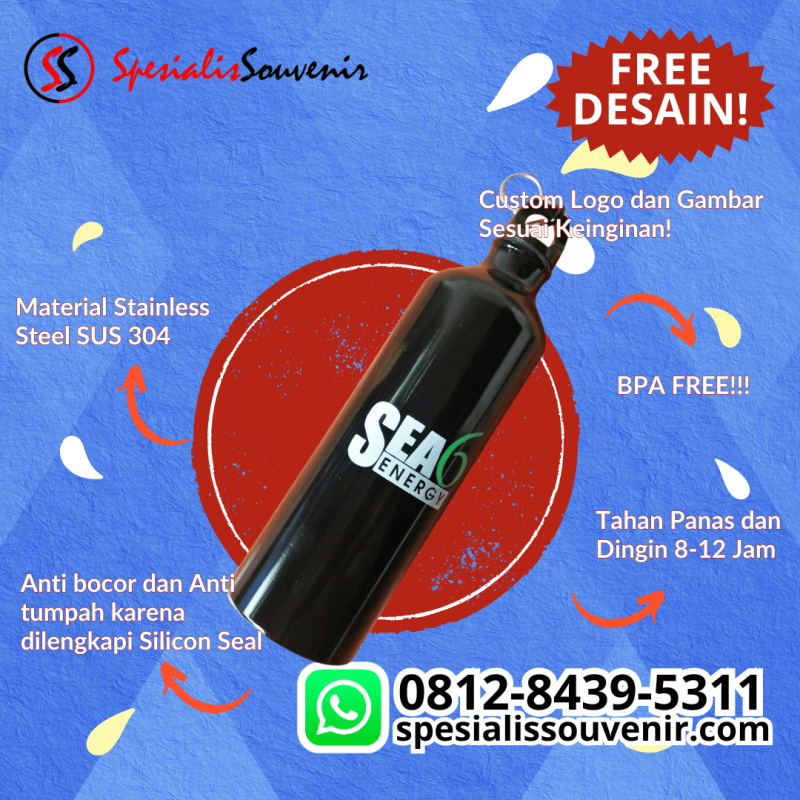 Tumbler Custom Medan & Seluruh Indonesia – Cetak Logo, Nama, dan Desain Sendiri Mulai 1 Pcs!