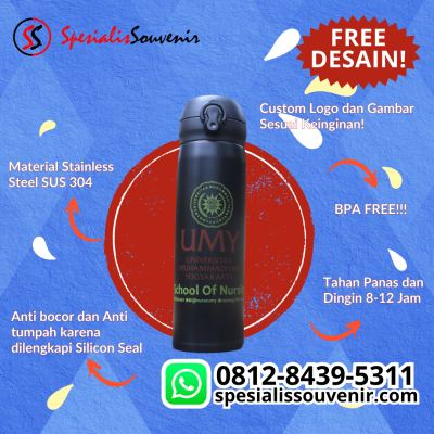 Tumbler Custom Bekasi, Jakarta & Medan – Jasa Cetak Tumbler Bottle Custom untuk Souvenir & Promosi