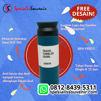 Tumbler Bottle Custom: Jasa Cetak Tumbler Custom Jakarta, Medan, Makassar & Malang Harga Grosir