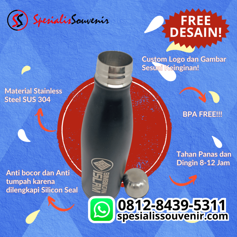 Panduan Memilih Souvenir Tumbler Custom Terbaik: Tips Desain, Bahan, dan Cetak Logo