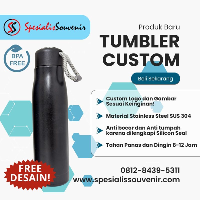Vendor Tumbler Custom Bandung: Solusi Cepat untuk Pesanan Souvenir Berkualitas