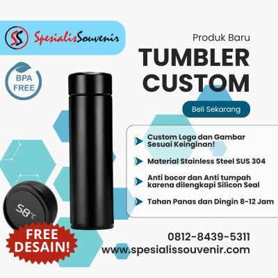 Cari Vendor Tumbler Custom Bandung? Ini Rekomendasi Terbaik untuk Souvenir Perusahaan