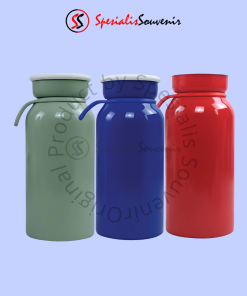 Souvenir tumbler promosi elegan dengan logo perusahaan, cocok untuk hadiah kantor dan acara branding bisnis.