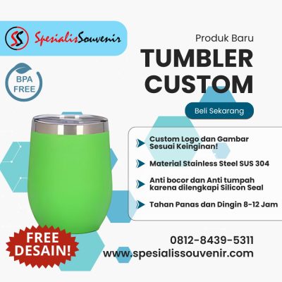 Pabrik Souvenir Tumbler Custom Terpercaya: Solusi Cepat untuk Kebutuhan Event & Promosi Anda