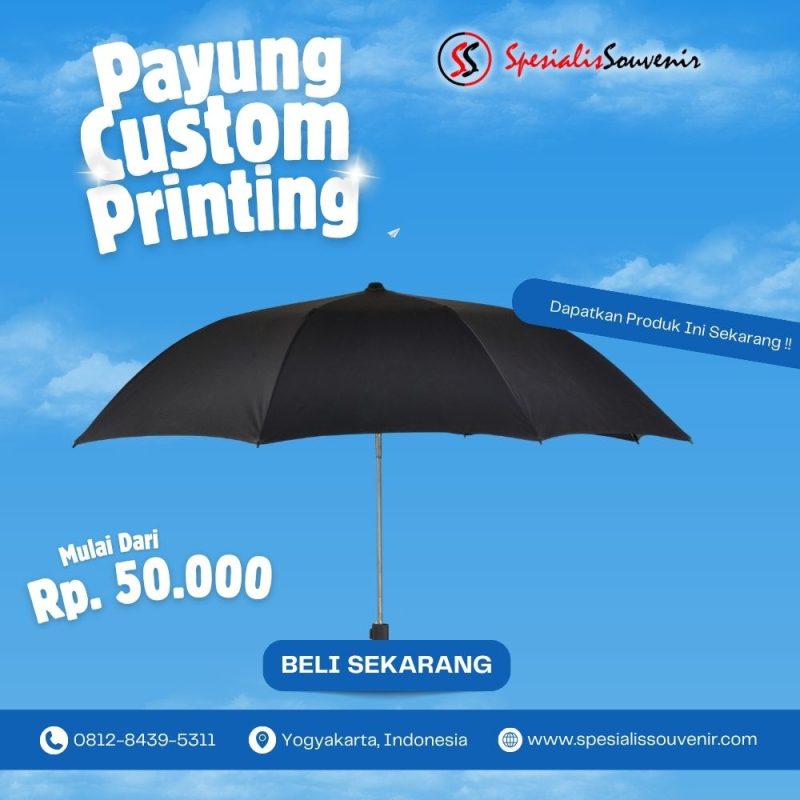 Payung Custom Logo untuk Promosi: Solusi Branding Murah tapi Efektif
