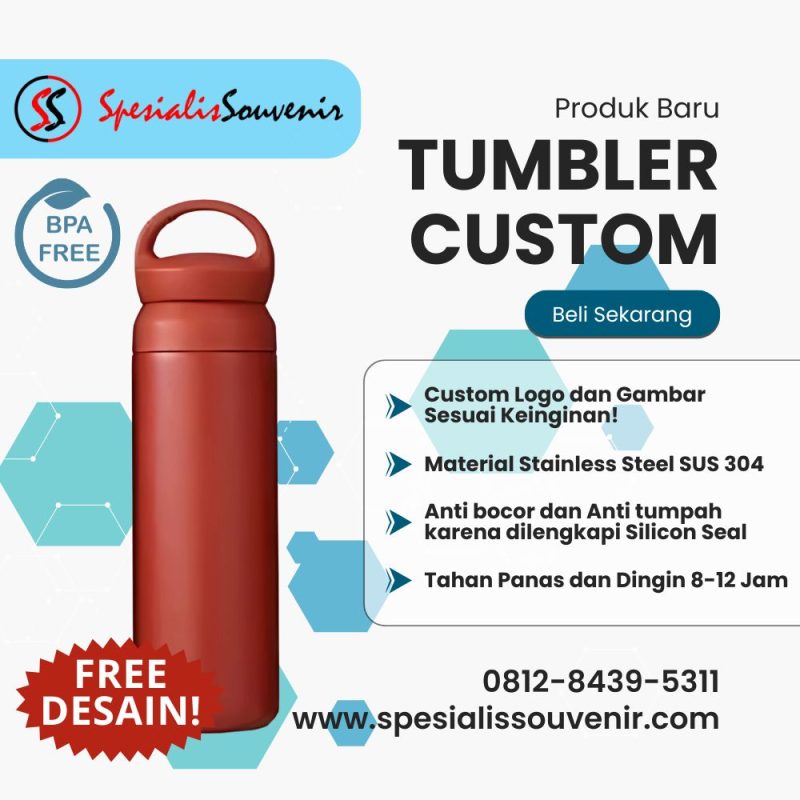 Butuh Pabrik Souvenir Tumbler Custom? Ini Cara Pilih Vendor Berkualitas & Harga Terbaik