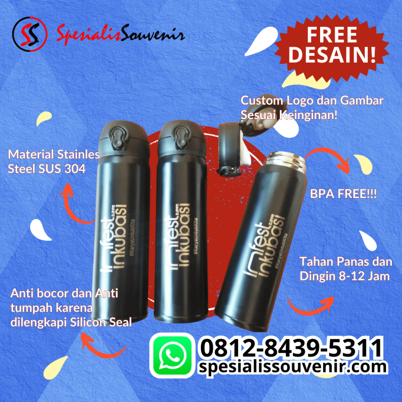 Rekomendasi Tempat Bikin Tumbler Custom Terdekat: Cepat, Murah, dan Bisa Desain Sendiri