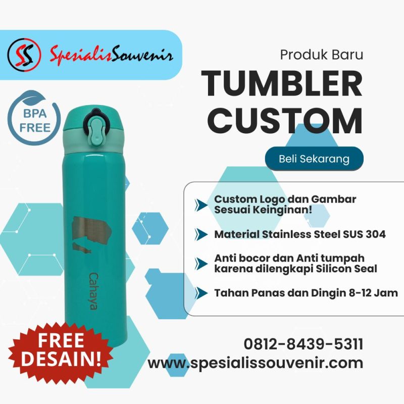 Butuh Tumbler Custom Bogor? Ini Panduan Aman Pilih Vendor & Cetak Tanpa Ribet