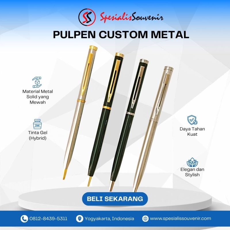Butuh Pulpen Custom Jakarta untuk Event & Branding? Ini Panduan Pilihan Model dan Vendor Terpercaya