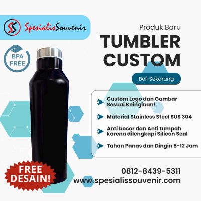 Custom Tumbler untuk Souvenir: Panduan Memilih Desain Terbaik agar Acara Lebih Berkesan