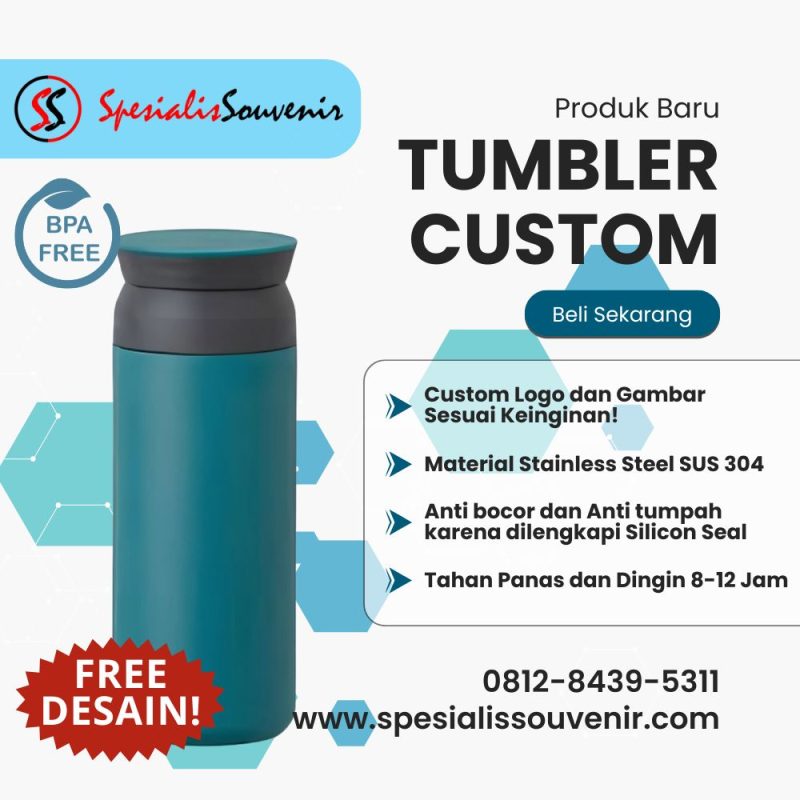 Butuh Souvenir Berkelas? Ini Cara Memilih Custom Tumbler yang Tepat untuk Event dan Promosi