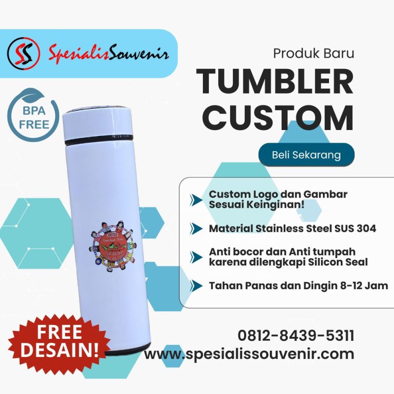 Tumbler Custom untuk Promosi: Cara Meningkatkan Branding dengan Biaya Efisien dan Hasil Maksimal