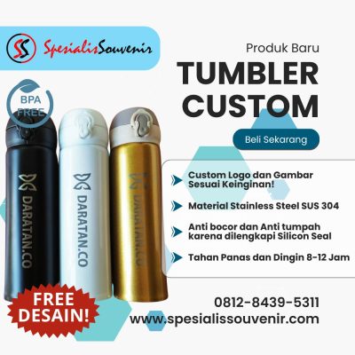 Mengapa Tumbler Custom untuk Promosi Lebih Efektif daripada Merchandise Lain? Ini Analisis & Solusinya