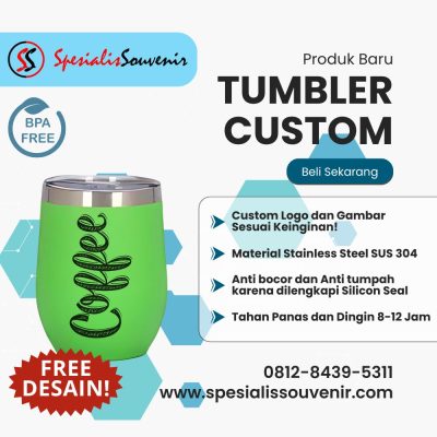 Tumbler Custom Anak: Panduan Memilih Desain Aman, Lucu, dan Tahan Lama untuk Sekolah