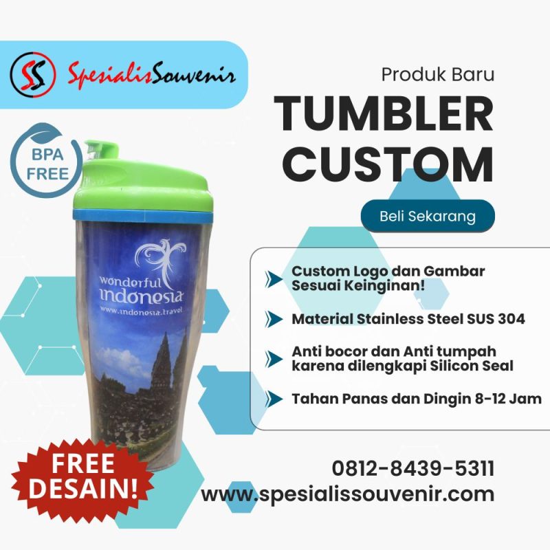 Tumbler Custom Adalah Solusi Promosi Efektif: Pengertian, Fungsi, dan Contoh Penggunaannya