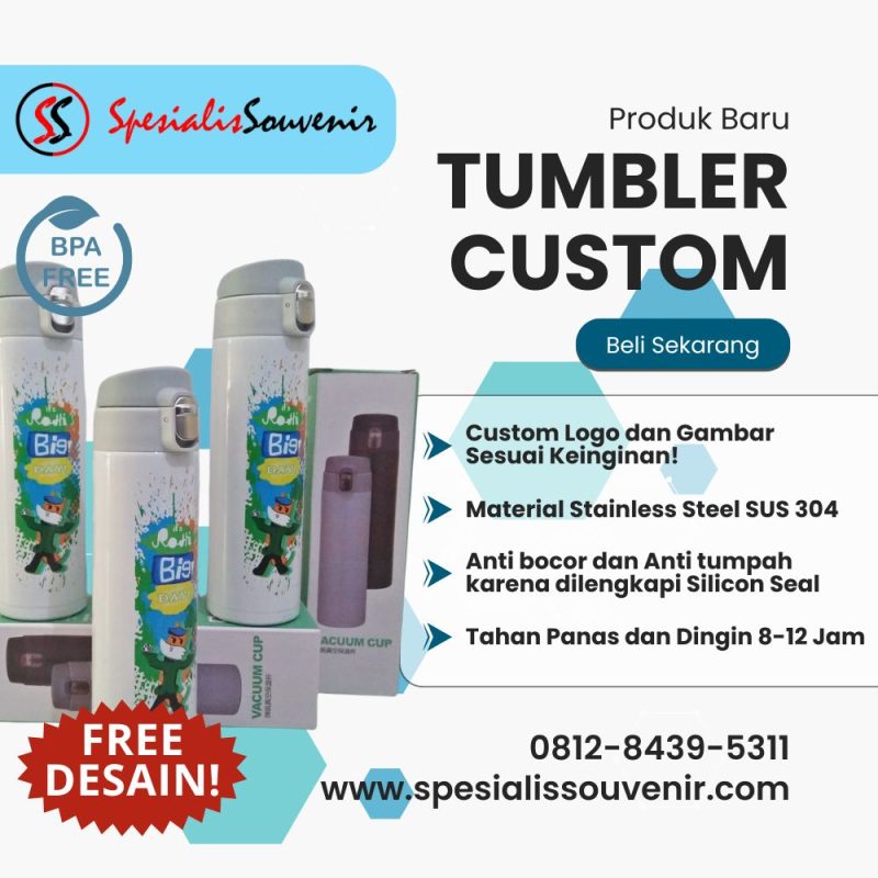 Jasa Cetak Custom Tumbler Terpercaya: Cara Memilih Vendor Tepat untuk Acara, Kantor, dan Kampanye Branding