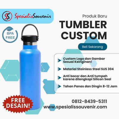 Solusi Hemat Custom Tumbler Stainless 1 Liter: Desain Bebas, Harga Terjangkau, Kualitas Tetap Premium