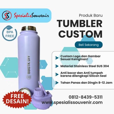 Cara Membuat Tumbler Custom: Panduan Praktis dari Desain hingga Produksi