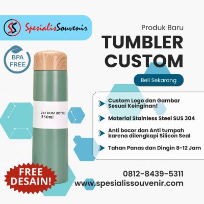Tutorial Cara Membuat Tumbler Custom yang Menarik untuk Branding & Hadiah