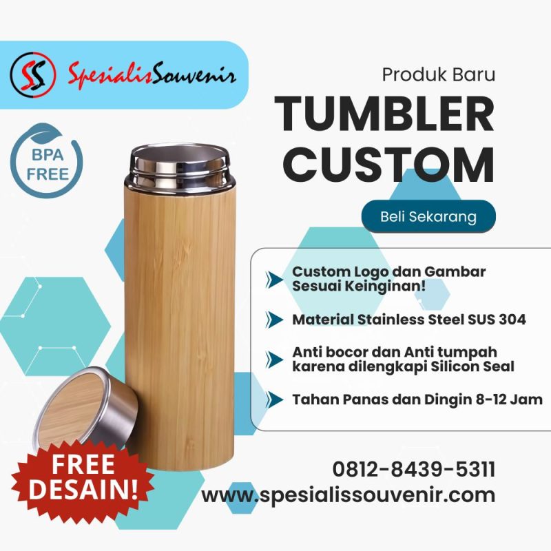 Cara Menentukan Custom Tumbler Terbaik: Desain, Bahan, dan Harga yang Paling Menguntungkan