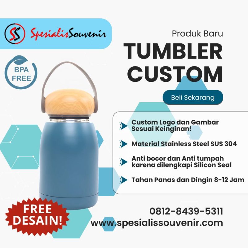 Cari Tumbler Custom Bandung Berkualitas? Ini Panduan Cepat Pilih Bahan, Vendor, dan Harga Terbaik