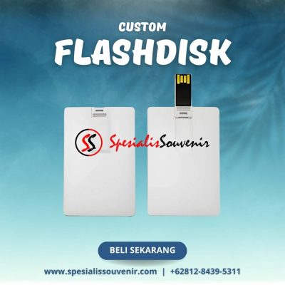 Flashdisk custom eksklusif dengan logo perusahaan untuk media promosi profesional dan elegan.